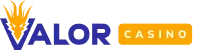 Official Valor Casino brand logo with a stylized dragon icon